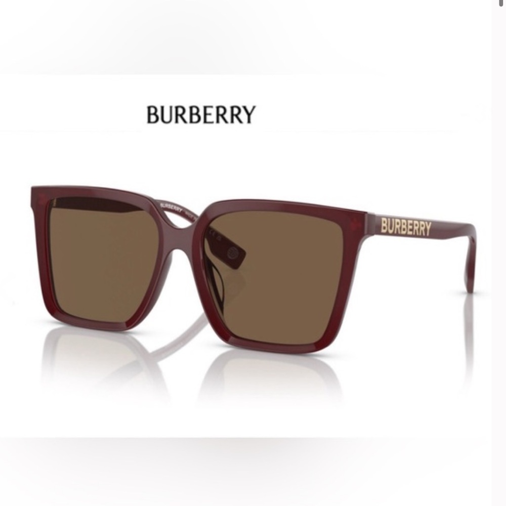 NEW Burberry | Burgundy Square Frame Sunglasses